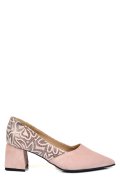 PANTOFI ROZ PIELE NATURALA INTOARSA 5S77460