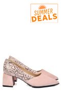 PANTOFI ROZ PIELE NATURALA INTOARSA 5S77460
