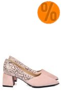 PANTOFI ROZ PIELE NATURALA INTOARSA 5S77460
