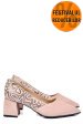 Pantofi roz piele naturala intoarsa 5s77460