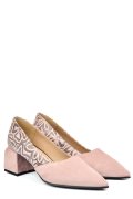 PANTOFI ROZ PIELE NATURALA INTOARSA 5S77460