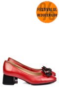 PANTOFI ROSII PIELE NATURALA 5S77555