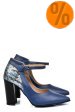Pantofi albastri piele naturala 5s77909