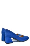 PANTOFI ALBASTRI PIELE NATURALA INTOARSA 5S77003
