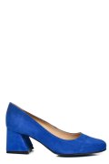 PANTOFI ALBASTRI PIELE NATURALA INTOARSA 5S77003