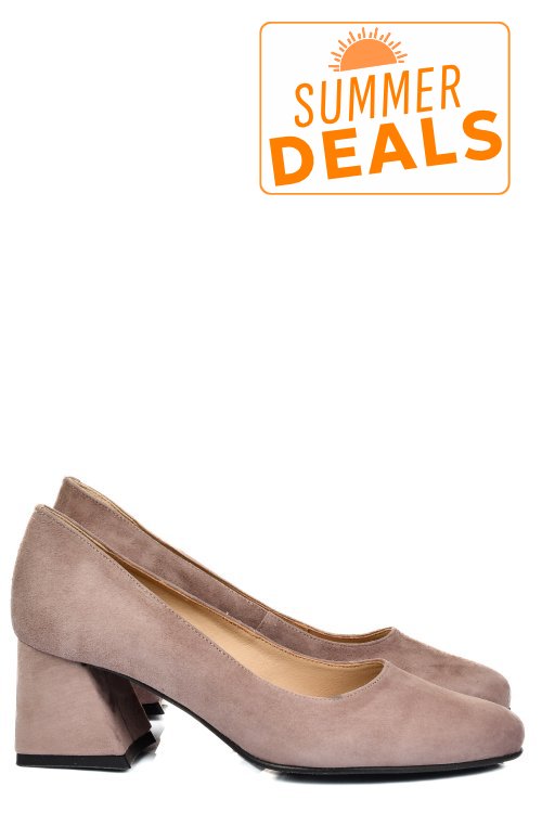 Pantofi cappuccino piele naturala intoarsa 5s77003