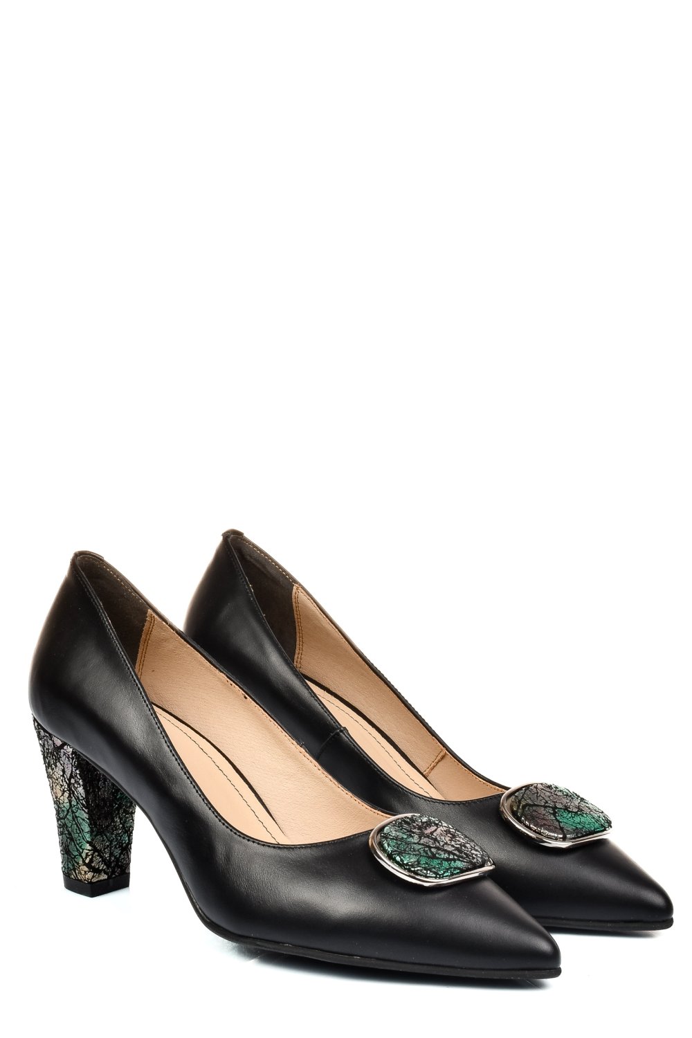 PANTOFI NEGRI PIELE NATURALA 5S77655