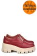 Pantofi bordo  piele naturala 2s77080
