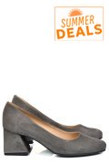 PANTOFI GRI PIELE NATURALA INTOARSA 5S77003
