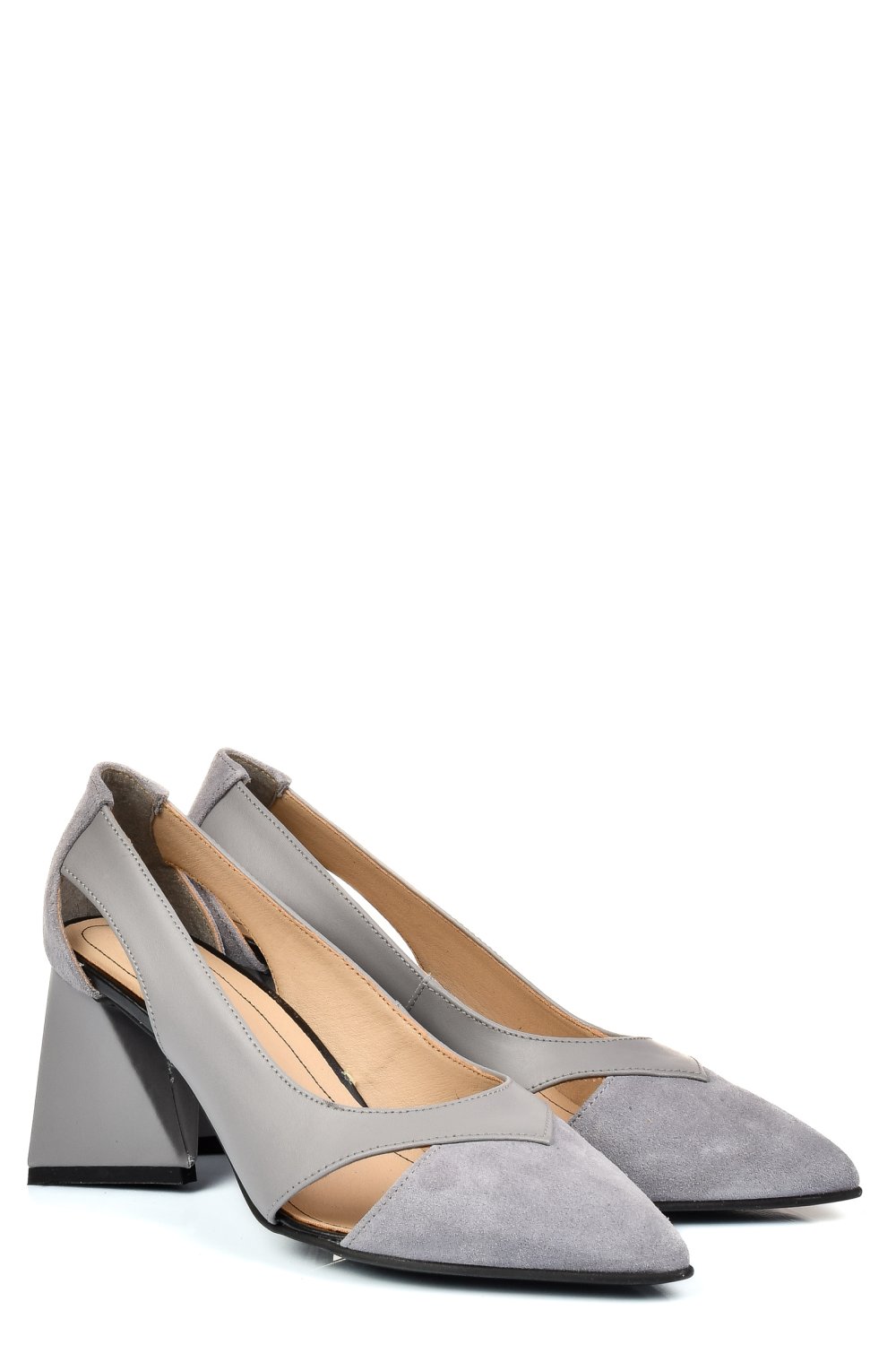 PANTOFI GRI PIELE NATURALA 5S77700B