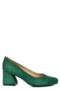 PANTOFI VERDE INCHIS PIELE NATURALA INTOARSA 5S77003