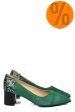 Pantofi verzi piele naturala intoarsa 5s77602