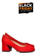 PANTOFI ROSII PIELE NATURALA INTOARSA 5S77003