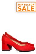 PANTOFI ROSII PIELE NATURALA INTOARSA 5S77003