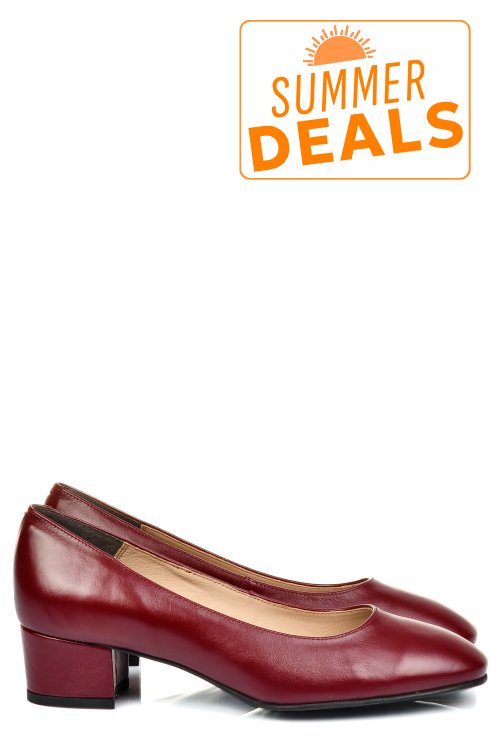 Pantofi visinii piele naturala 1s77301