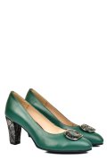 PANTOFI VERZI PIELE NATURALA 5S77656