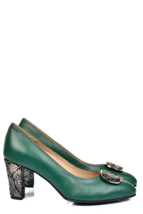Pantofi verzi piele naturala 5s77656