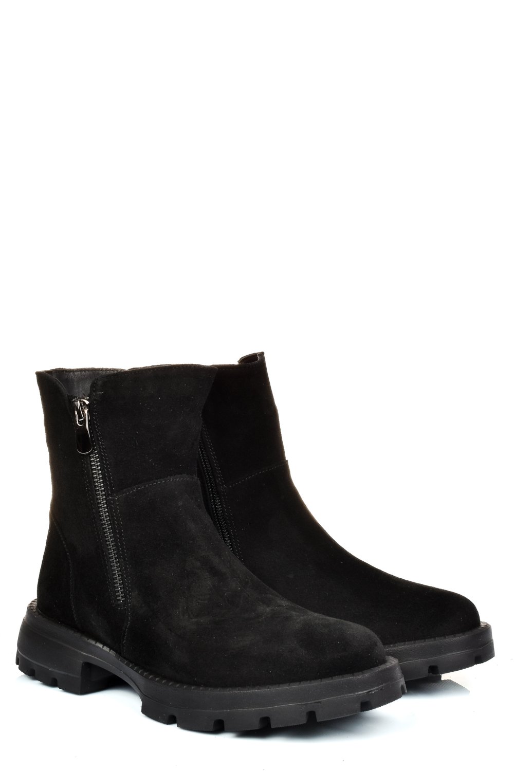 GHETE NEGRE PIELE NATURALA INTOARSA 242841SP
