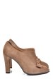 Pantofi bej piele naturala intoarsa 3s77907