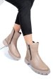 Ghete bej piele naturala 242841np