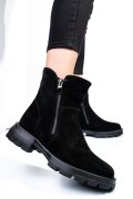 GHETE NEGRE PIELE NATURALA INTOARSA 242841SP