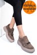 Pantofi bej piele naturala intoarsa 251620sp