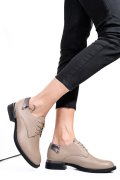 PANTOFI BEJ PIELE NATURALA  251624NP