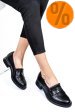 Mocasini negri piele naturala 251628np