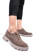 PANTOFI BEJ PIELE NATURALA INTOARSA 251615SP
