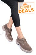 PANTOFI BEJ PIELE NATURALA INTOARSA 251615SP