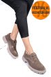 Pantofi bej piele naturala intoarsa 251615sp