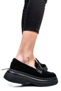 MOCASINI NEGRI PIELE NATURALA INTOARSA 251619SP