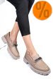 Mocasini bej piele naturala 251616np