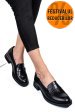Mocasini negri piele naturala 251626np