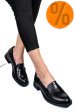 Mocasini negri piele naturala 251626np