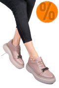 PANTOFI TAUPE PIELE NATURALA  251620NP