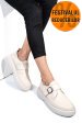 Mocasini crem piele naturala 251618np