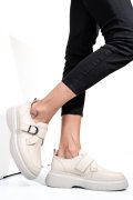 MOCASINI CREM PIELE NATURALA 251618NP