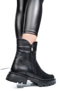 GHETE NEGRE PIELE NATURALA 242841NP