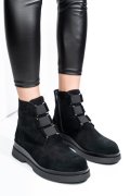 GHETE NEGRE PIELE NATURALA INTOARSA 242816SP