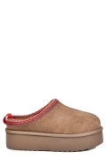 SABOTI TAUPE PIELE NATURALA INTOARSA 1S77253