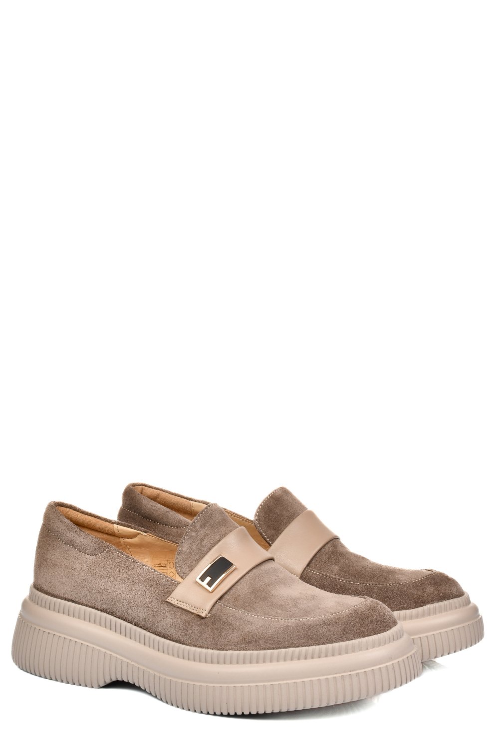 MOCASINI BEJ PIELE NATURALA INTOARSA 251619SP