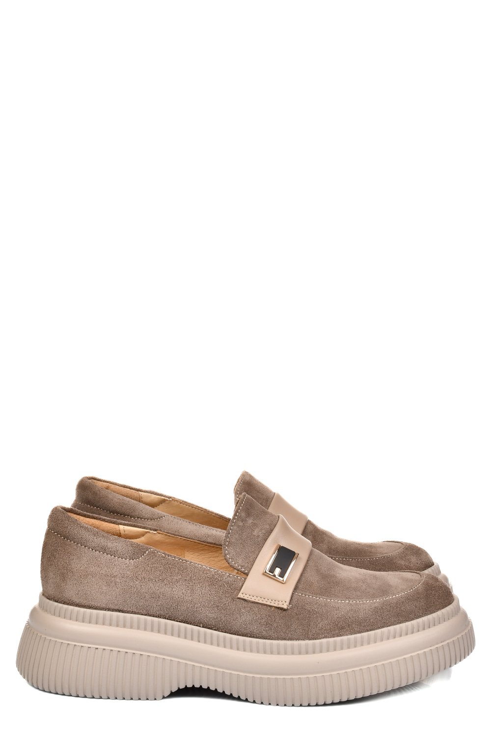 MOCASINI BEJ PIELE NATURALA INTOARSA 251619SP