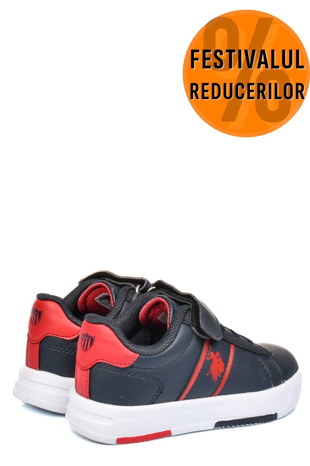 U.S. POLO ASSN, PANTOFI SPORT NAVY RED TRAVIS-JR
