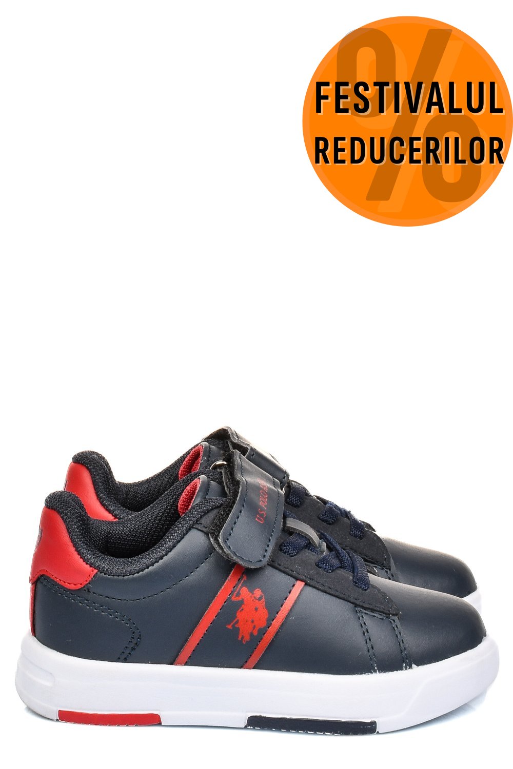 U.S. POLO ASSN, PANTOFI SPORT NAVY RED TRAVIS-JR