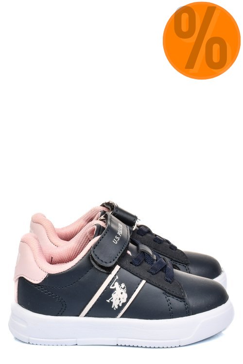 U.s. polo assn, pantofi sport navy pink travis-jr