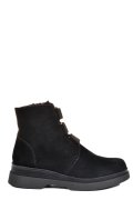 GHETE NEGRE PIELE NATURALA INTOARSA 242816SP