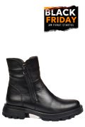 GHETE NEGRE PIELE NATURALA 242841NP