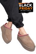 SABOTI TAUPE PIELE NATURALA INTOARSA 1S77253