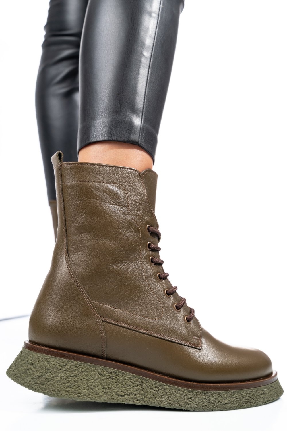 GHETE DAMA PIELE NATURALA KHAKI 2S7722833NP